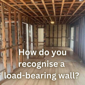 How do you recognise a load-bearing wall
